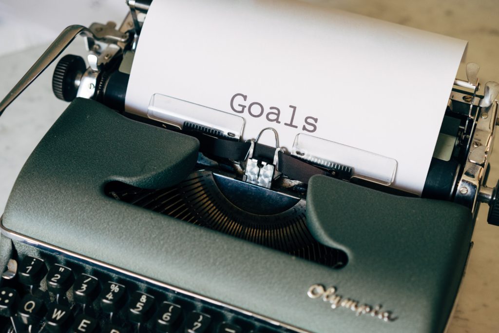 The Word Goals on a Typewriter 